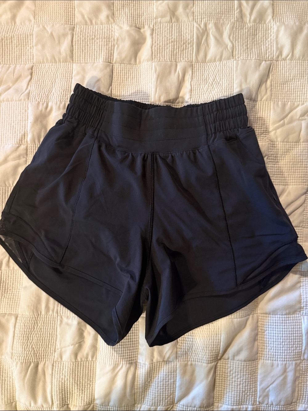 Lululemon Black Athletic Shorts - High Waist Performance